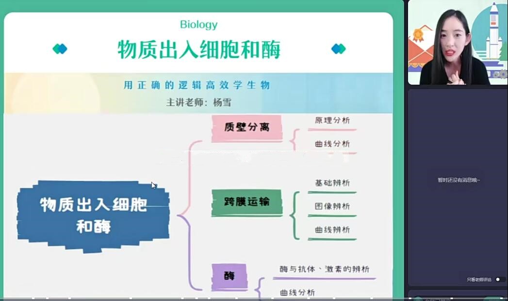 2025杨雪  |高三高考生物 A班 寒假班 春季班