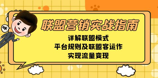 联盟营销实战指南，详解联盟模式、平台规则及联盟客运作，实现流量变现【焦圣希18818568866】