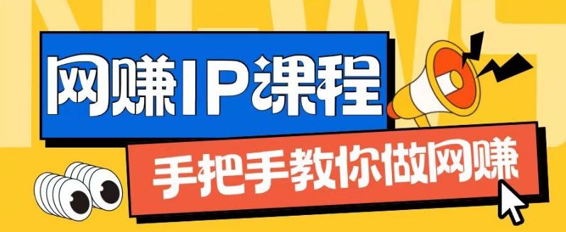 ip合伙人打造1.0，从0到1教你做网创，实现月入过万【揭秘】