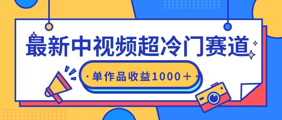 (9275期)最新中视频超冷门赛道，轻松过原创，单条视频收益1000＋